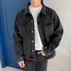Autumn New Denim Jacket Men's Spring and Autumn Korean Style Trendy Loose Jacket Men's Clothing Work Jacket