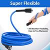 Super Flexible Pressure Washer Hose 2900 PSI Kink Resistant Power Washer Hose 1/4 CarWash Extension Hose M22-pin 14/15