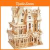 Villa Model Fantasy House Kit 3d Puzzle Model Set Woodcraft Toy Construction