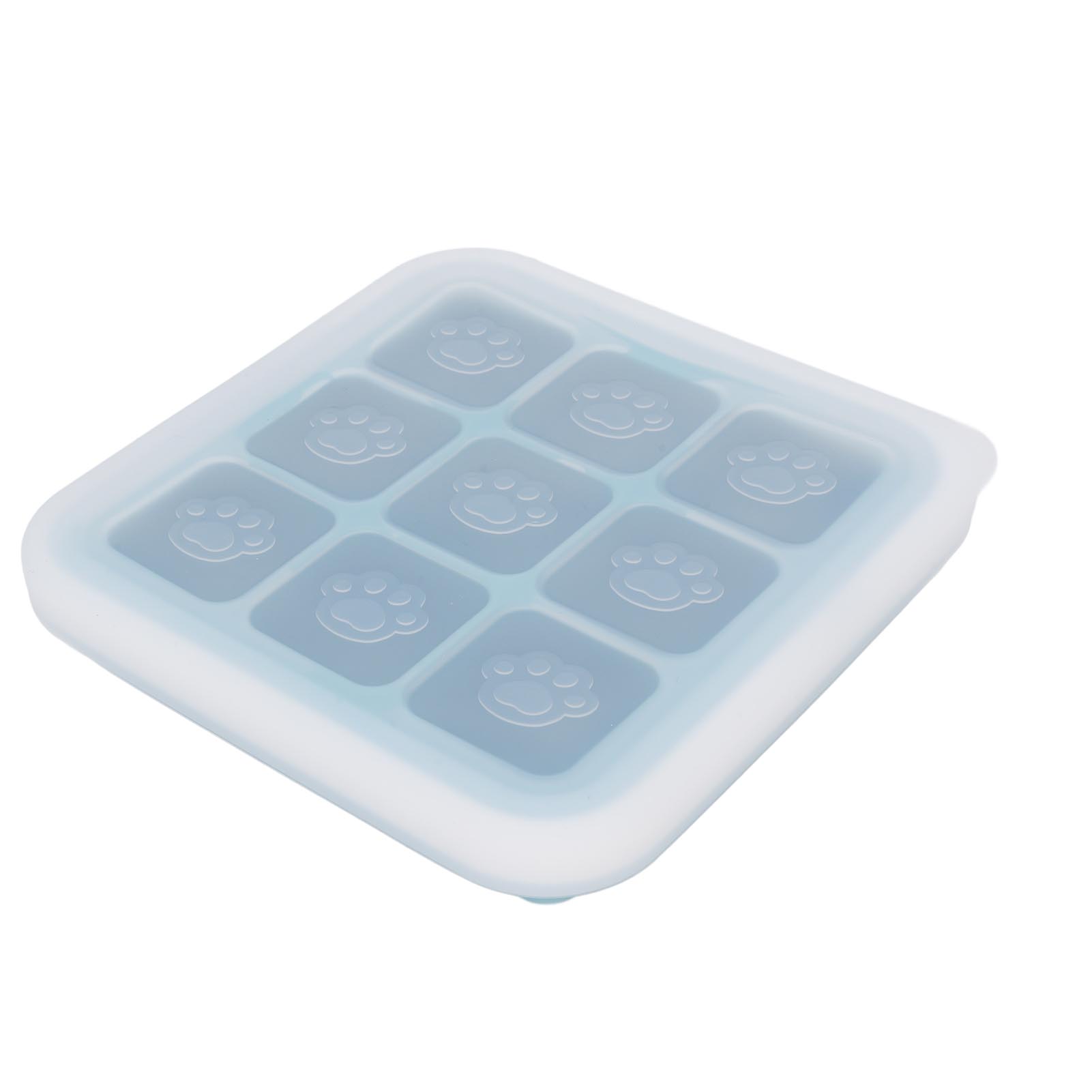 Silicone Tray Multipurpose Flexible Easy Release Baby Food Tray for Home Kitchen