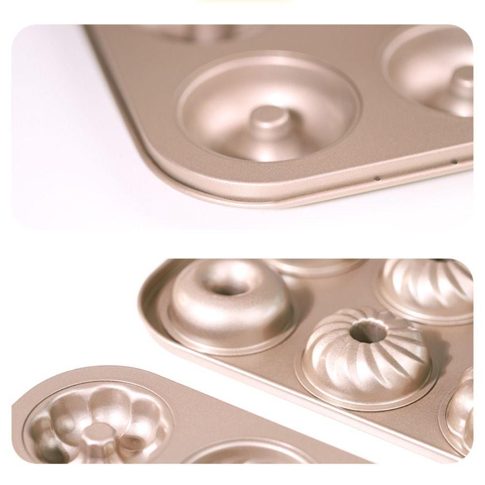 6/12 Cavity Cake Baking Tray Non-Stick Donut Muffin Pan Donut Baking Mold Fondant Cake