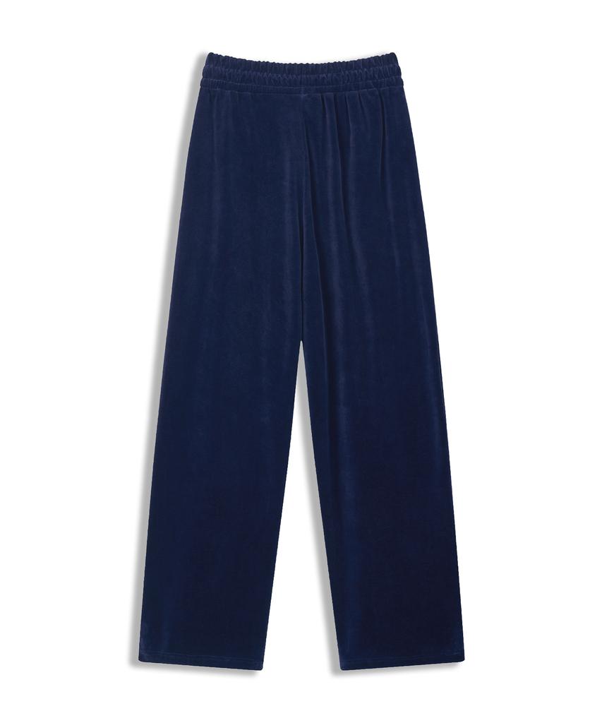 Deodeulimeo Soft Velvet Sweatpants Navy