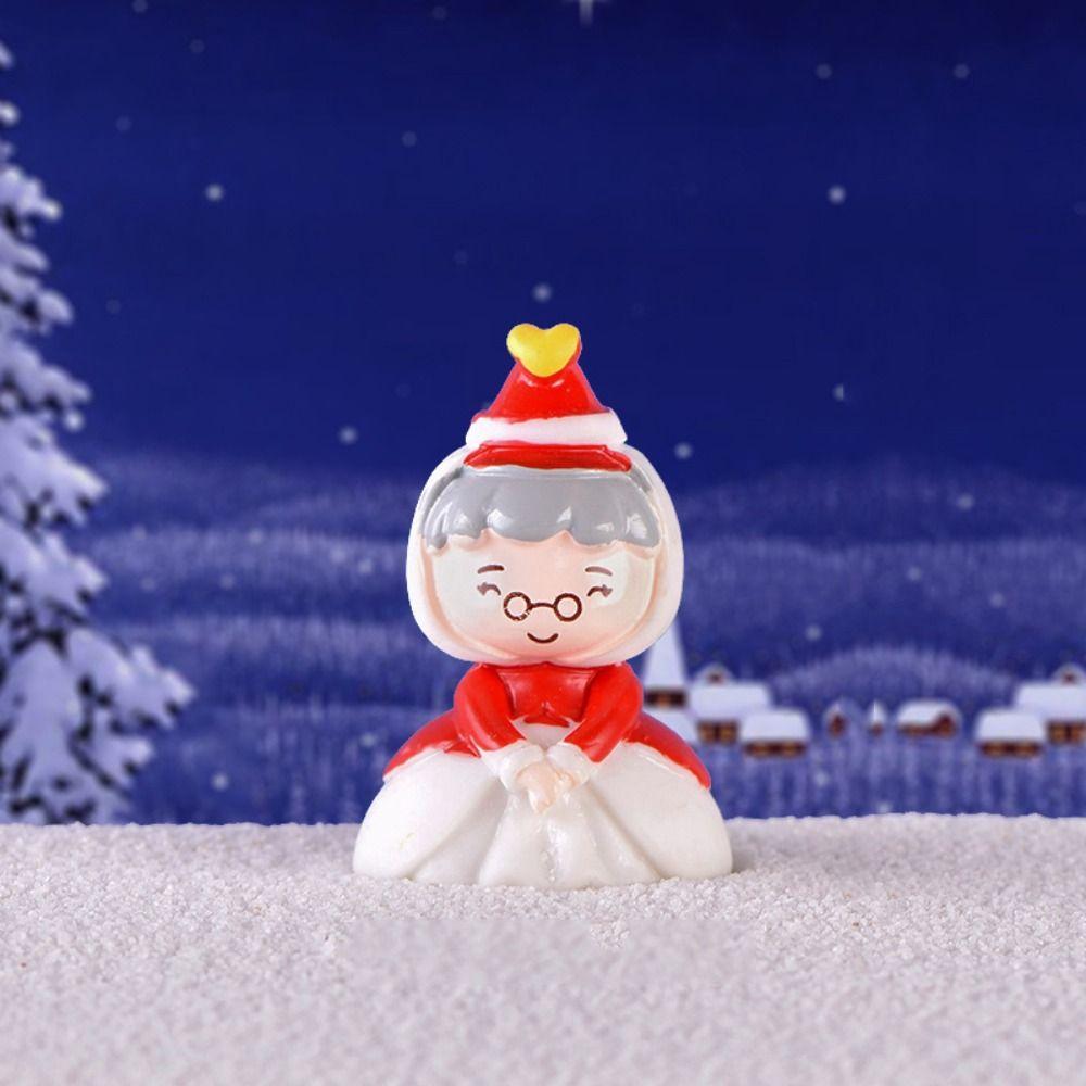 Micro Landscape Santa Claus Landscape Ornaments Cartoon Snowman Car Decoration Home Decoration
