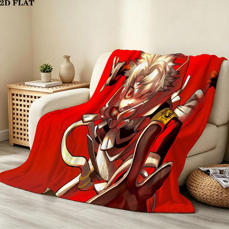 1PC Gachiakuta Patterned Flannel Blanket Suitable For All Seasons For Home Decor Warmth And Comfort Gifts Holiday Present
