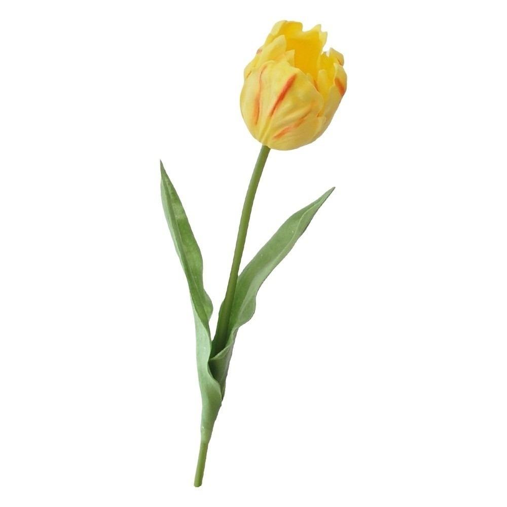 Colorful Simulation Flower Lifelike Artificial Flower Faux Parrot Tulip  Office Decor