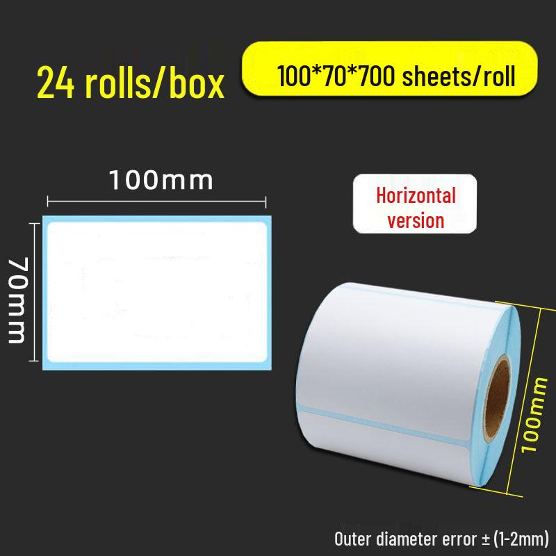 Thermal Self-Adhesive Barcode Labels: 60x40mm, 20-100 Blank Labels per Box