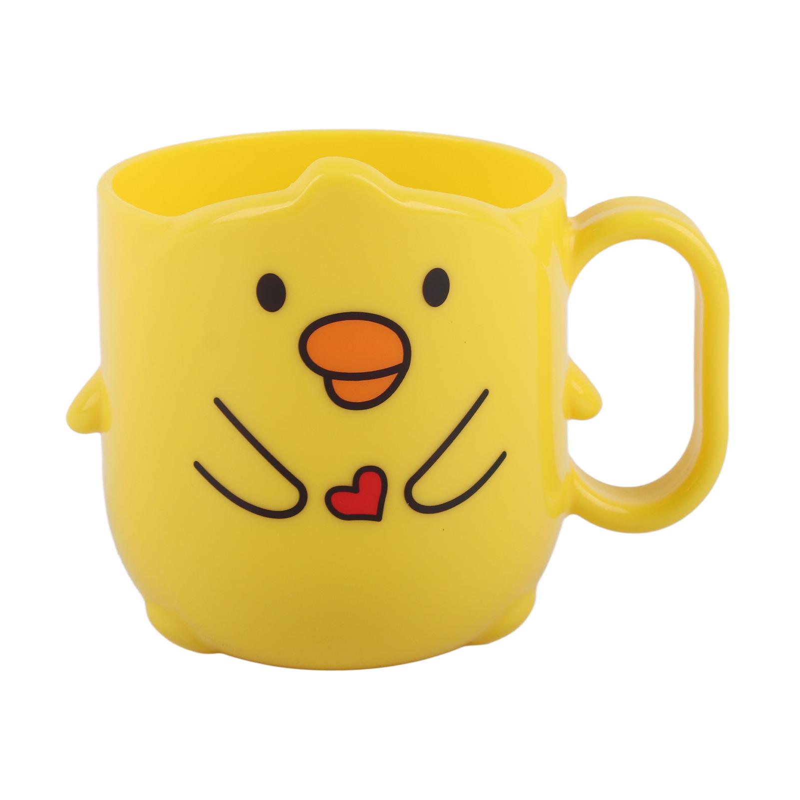 

Стакан для зубной щетки PP Милый мультяшный утиный узор Детская кружка для воды для дома Ванная комната Тип 3 400 мл