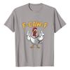 F-CAW-F Women's Casual Letter Print Short-sleeved Top T-shirt