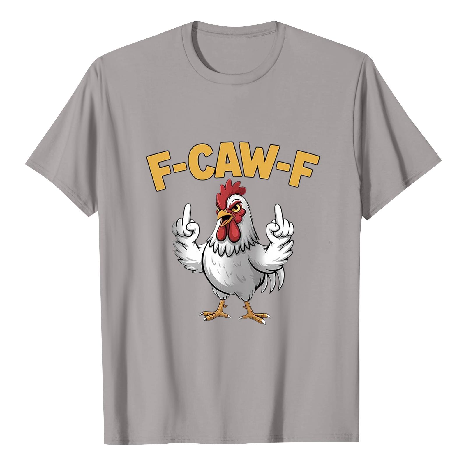 

F-CAW-F Women s Casual Letter Print Short-sleeved Top T-shirt XXL