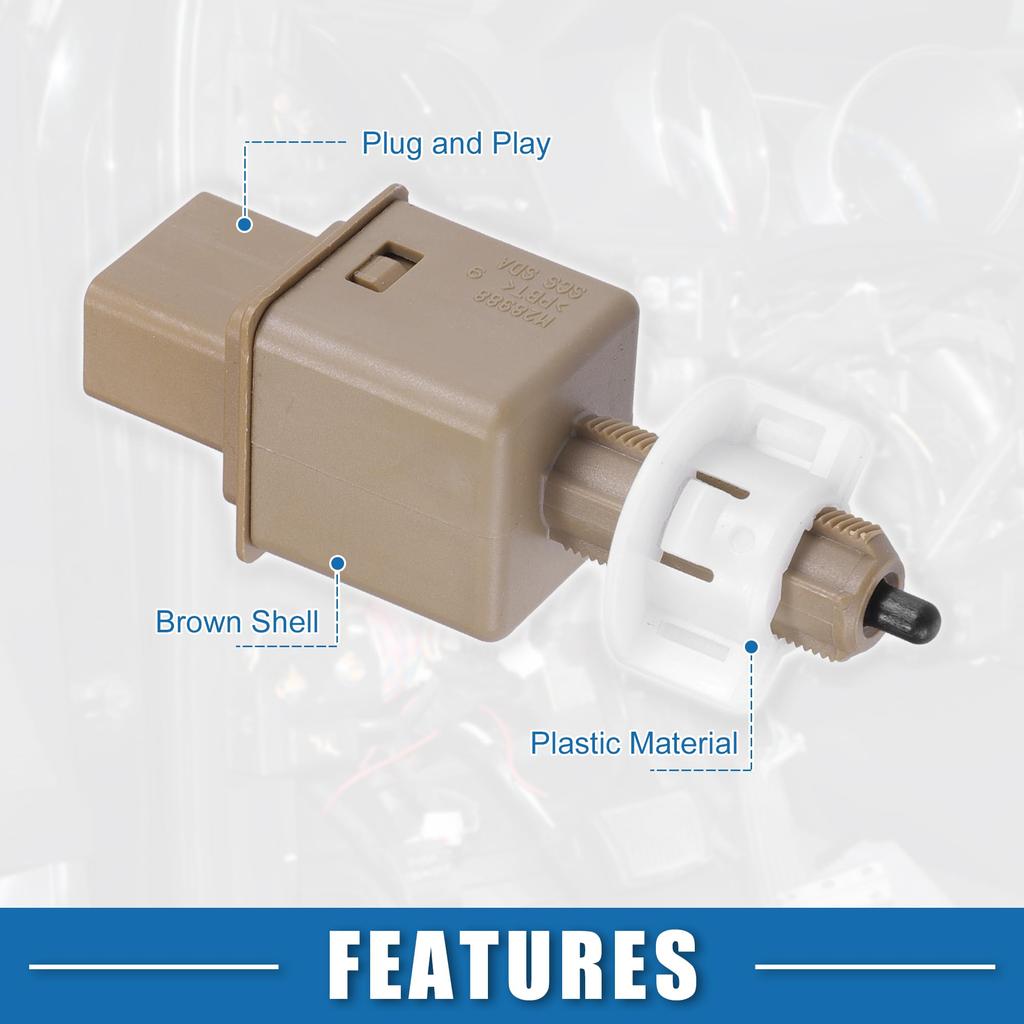 A ABSOPRO Brake Stop Lamp Switch No.36750TY0J11 36750T2AA01 Hon da Compatible with A ccord 2013-2017 Plastic Brown
