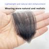Seamless 100% Human Hair Hairpiece Invisible Hairline Sideburn Patch Forehead Patch  Men