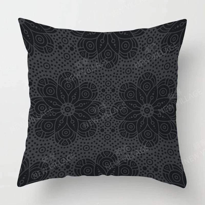 Fall Home Decor Autumn Living Room Throw Pillow Cover Sofa Boho Cushion Cover   Mandala