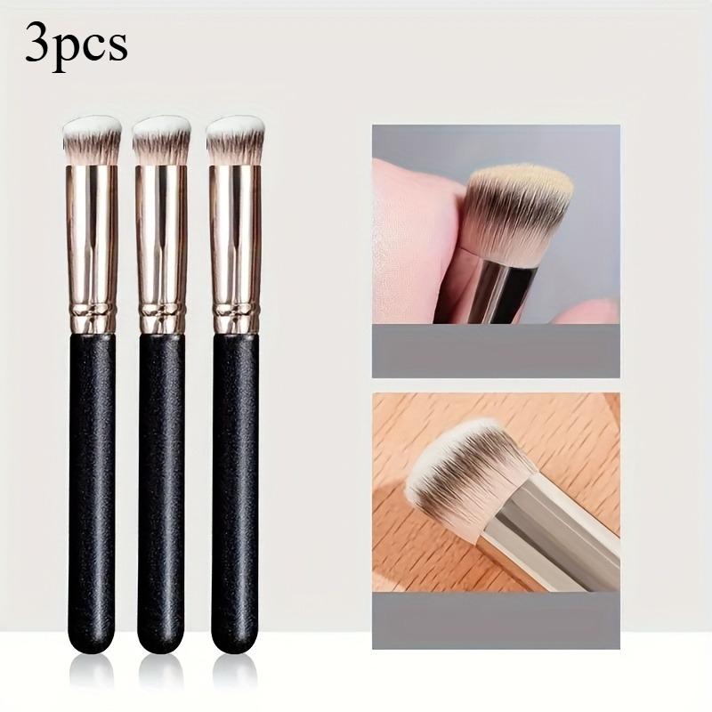 

3pcs High-end 270 Concealer Brush - Flawless Foundation, Eye, Dense Face Makeup, Nose Contour, Kabuki Blush Brush
