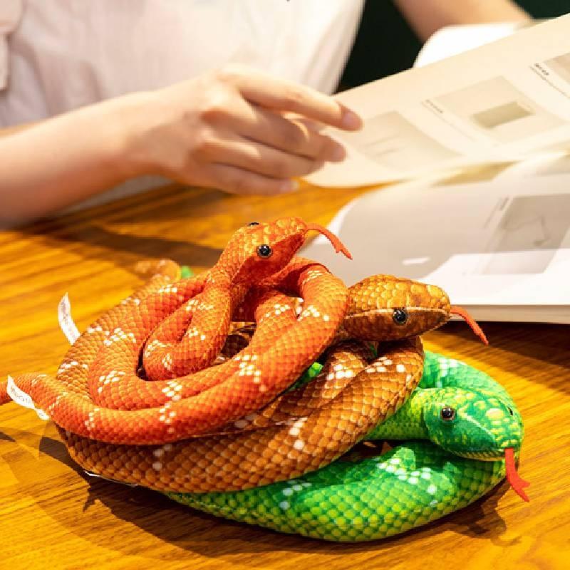 Snake Plush Toys Cartoon Animals Simulation Fill Doll Prank Childrens Day Gift