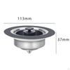 Kitchen Sink Strainer and Stopper Combo, Stopper, Lightweight Replaceable Basket Drain
