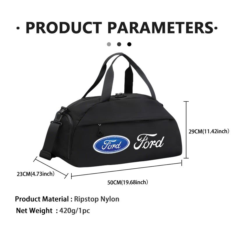 AKQI Car Logo Travel Portable Large Capacity Luggage Storage Bag For Ford Escape Ecosport Fusion Explorer Expedition Taurus