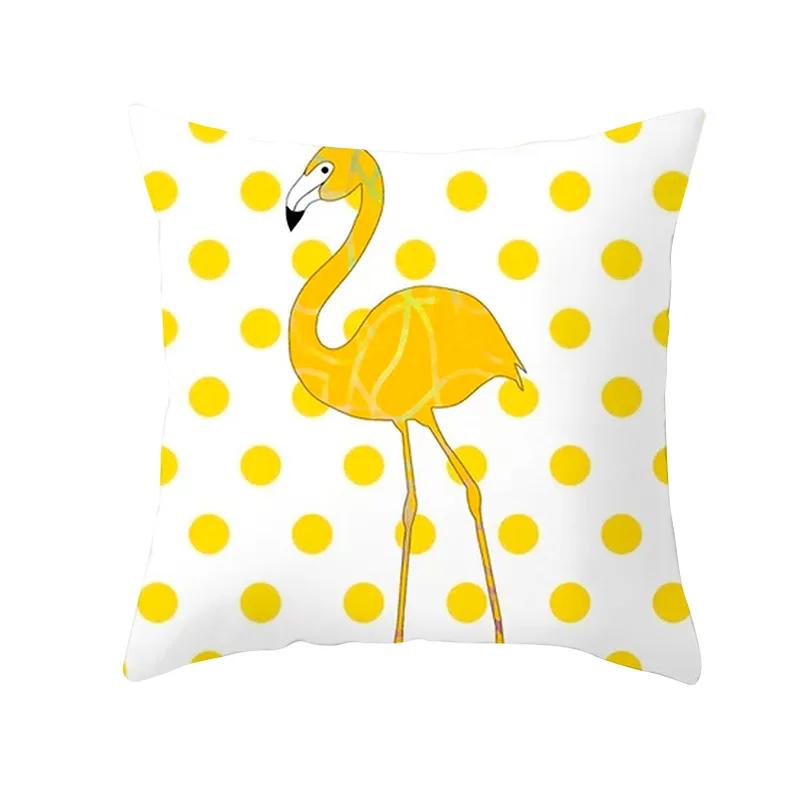 Lemon Pineapple Cushion Cover 45x45cm Summer Yellow Pillow Case Sofa Decoration Pillow Cover Geometric Striped Throw Pillowcase