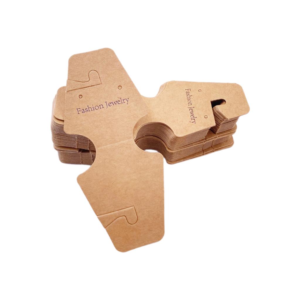 Convenient Self adhesive Necklace Display Cardboard Accessory Packaging Cardboard for Jewelry Keychains and Hairpiece