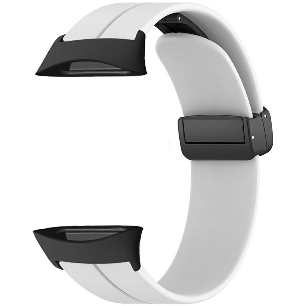 

For Polar Vantage Watchband Soft Silicone Watch Strap with Magnetic Buckle White