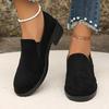 Damen Slipper - Rutschfeste TPR-Sohle, Ganzjahres-Schuhe in Schwarz für Alltags-, formelle und halbformelle Outfits - Gepolsterte Innensohle