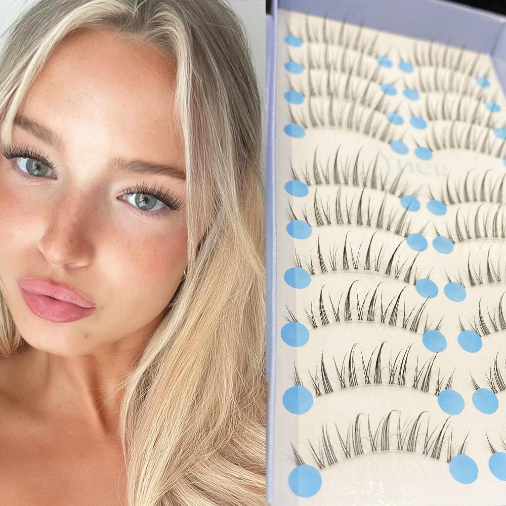 Natural Fake Lashes Wispy False Eyelashes Hot Eyelashes  Makeup Eyelash Extension