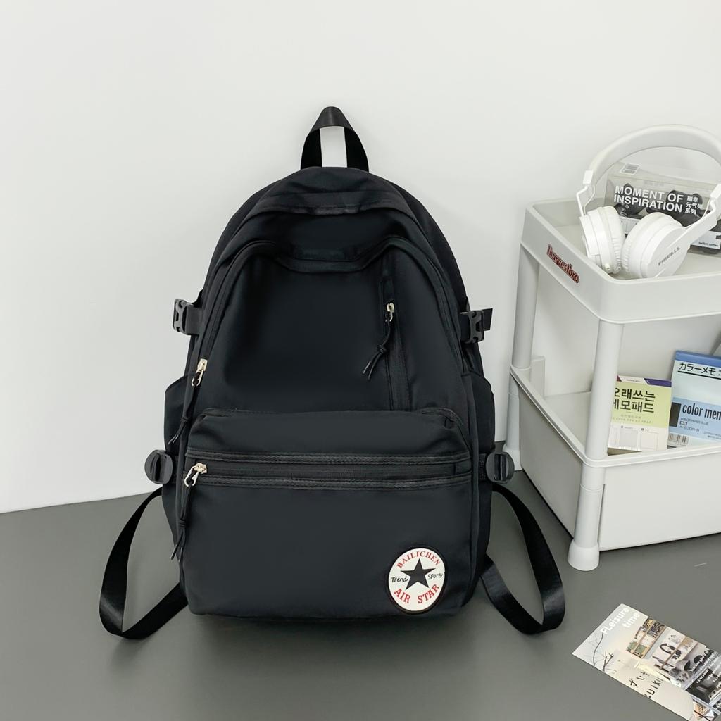 Schulrucksack neuer Ins-Stil einfacher Rucksack für Paare männliche und weibliche Schüler Rucksack mit großer Kapazität männlich und koreanische Version Trend lässiger Rucksack