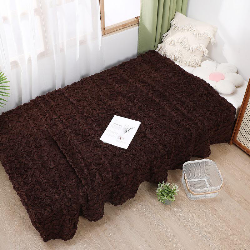 Extra Large Soft Plush Blanket - Warm Cover for Adults, Ideal for Summer Air Conditioning or Naps, Double Person Quilt, 200x220cm.