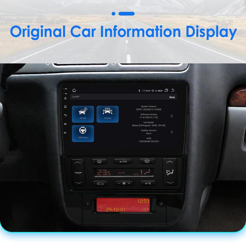 9-inch Android Smart Screen GPS MP5 for 1994-2005 Peugeot 406