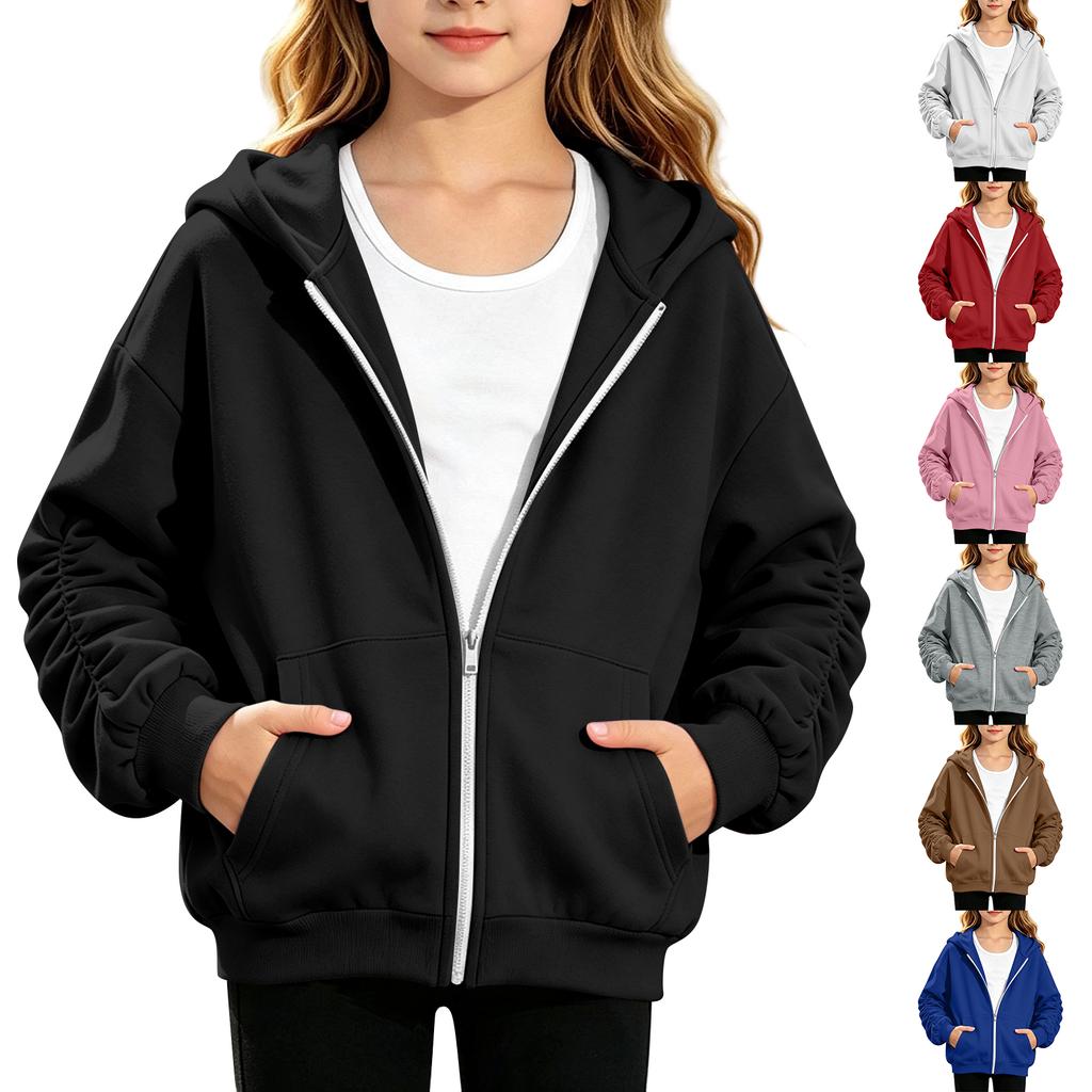 Girls Fashion Casual Printed Hoodie for Sports