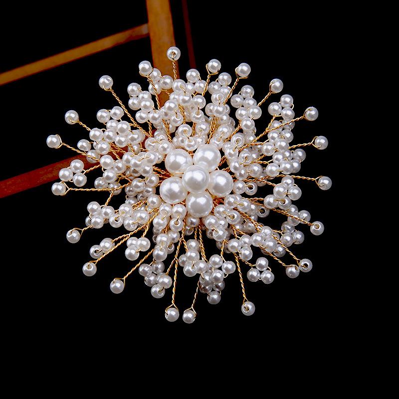 

Белый жемчуг аксессуары для одежды женская брошь ручной работы с аксессуарами вставка из цветка гребень аксессуары для волос свадебный корсаж 8cm