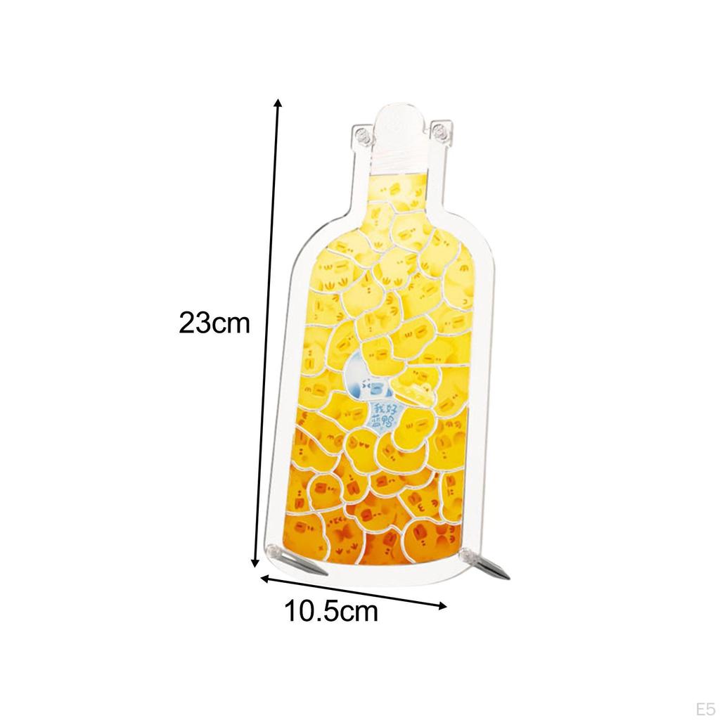 Animal Puzzle Toys Acrylic Puzzles Sensory Learning DIY Educational Toy Bottle for