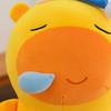 Capybara Plush Pillow Cute Snoozing Capybara Doll Soft Stuffed Animal Comforting Nap Buddy for Kids Adults