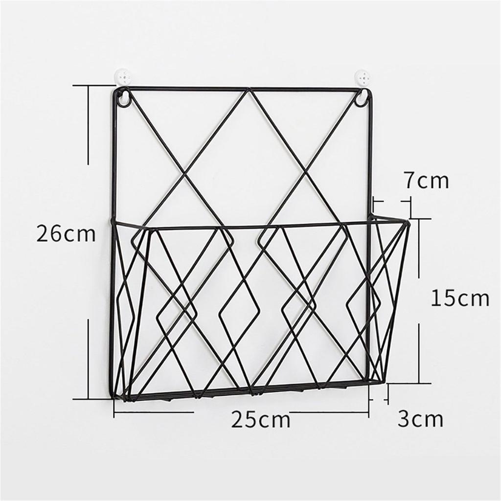 Modern Metal Wrought Iron Wall Shelf Home Bedroom Study Wall