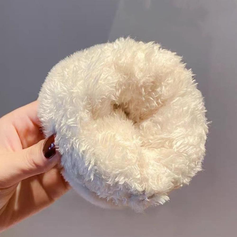 Bow Anti-cold Mittens Soft Ears Finger Mittens Gift Plush Thickened Gloves  Cycling