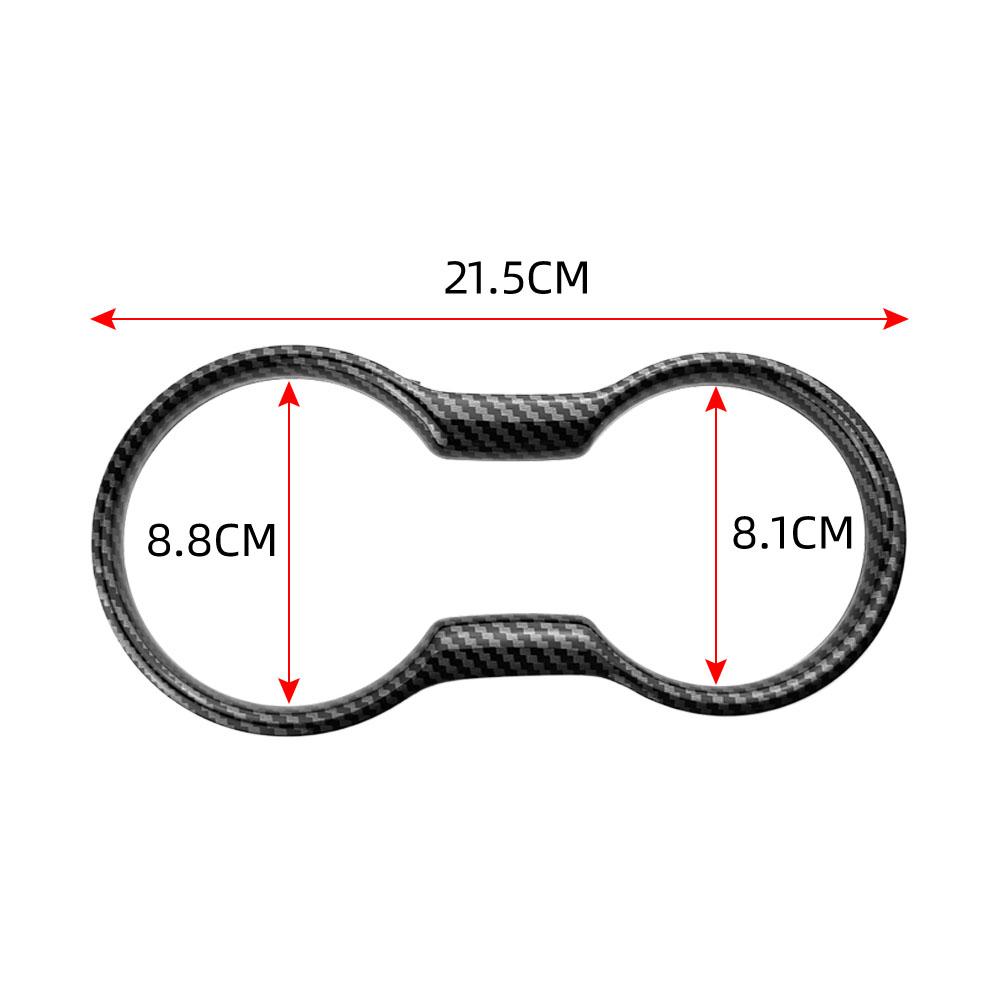 For Ford Mustang 2015 - 2025 Center Console Sticker Water Cup Bottle Frame Cover Trim Decoration Car Interior Accessories