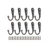 Alloy Hooks with Screw Bathroom Towel Clothes Storage Hooks Key Hangers Storage Gold Silver Racks Home Door Kitchen Organizer
