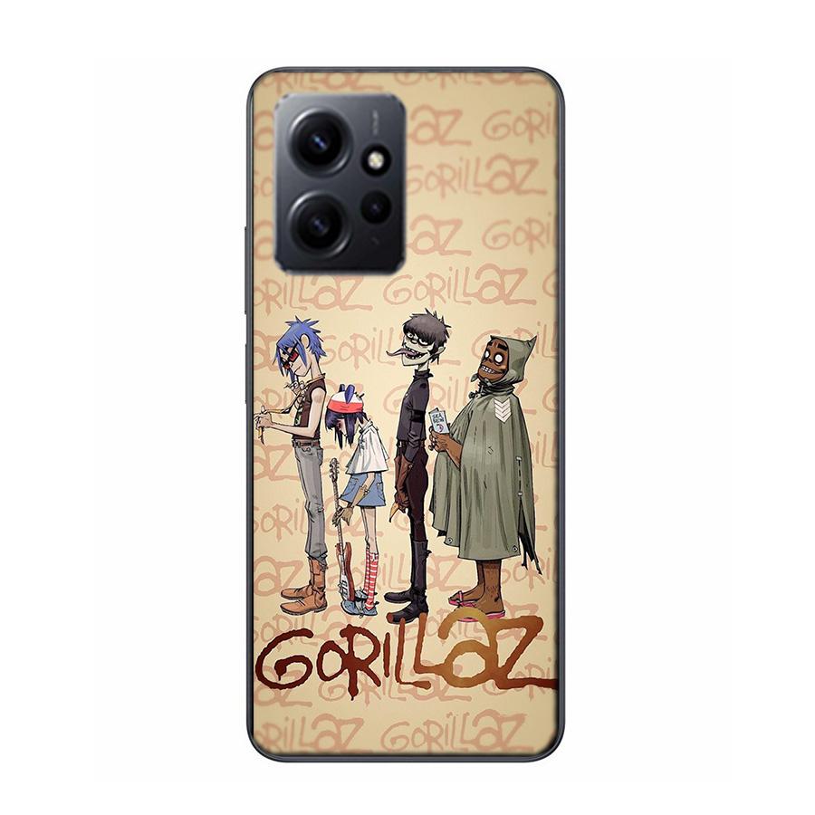 Gorillaz Anime Phone Case For Redmi 12 13C 12C 15C 9 10 10C Note 13 Pro Plus 14 15 Pro 9T 9C 9A TPU Soft Cover Clear Cell Cases
