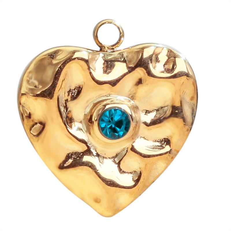 European & American Love Heart Pendant Earrings - Luxury Stainless Steel Titanium Jewelry for Women