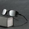 European and American Style Black-framed Polarized Sunglasses, Featuring a Futuristic, Tech-inspired Design, Suitable for Outdoor Activities and