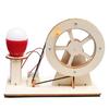 STEAM Hand Crank Generator DIY Science Kit Wooden Physics Educational Electricity Renewable Energy Experiments Learning Creative