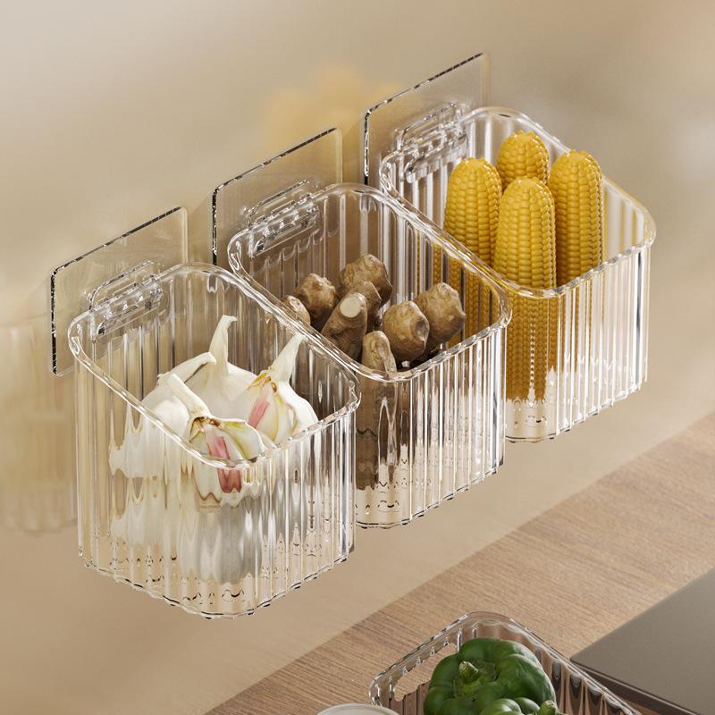 Storage Rack Kitchen Onion Ginger And Garlic Storage Basket Bathroom Hanging Basket Plastic Storage Basket Storage Shelf