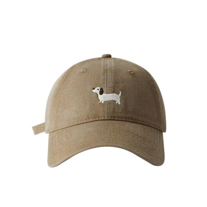 Cute Cartoon Dachshund Soft Top Cap Spring And Summer Hat High Quality Cotton Baseball Cap Men And Women The Same Style