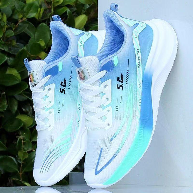 2025 mesh ultra-light sports shoes large size casual shoes silk mesh breathable non-slip youth soft-soled men's shoes running shoes