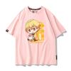 Summer Cartoon Ghost Killing Blade Summer Anime Cotton Cartoon Printing New Unisexs and Womens Casual Round Neck Short Sleeve