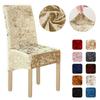 Stylish Crushed Velvet Dining Chair Covers With Secure Fit And Quick Recovery Stretch