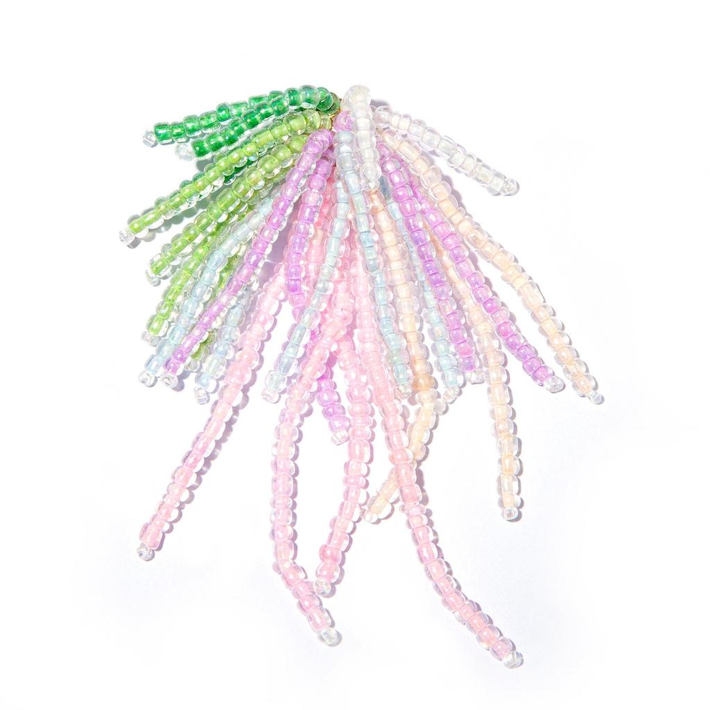 Colorful Flower Fireworks Crystal Tassel DIY Headwear Hair Accessories & Earrings