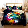 Football Sports Duvet Cover Pillowcase Bedding Set Adult Boy Girl Bedroom Decoration Children Single Double Large Size
