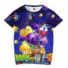 Summer New Plant Vs. Zombie Cartoon Crew Neck 3D Printing Trend T-shirt