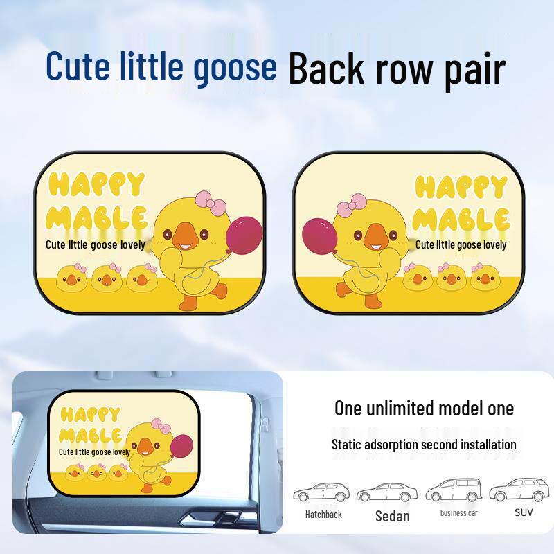 Car Window Sunshade Privacy Curtain with Electrostatic Adsorption
