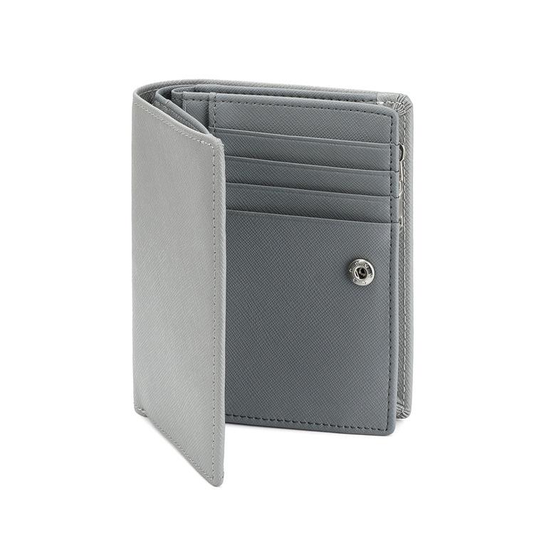 Men's New Zipper Short Wallet with Multiple Card Slots, Fashionable Vertical Mini Buckle Coin Purse